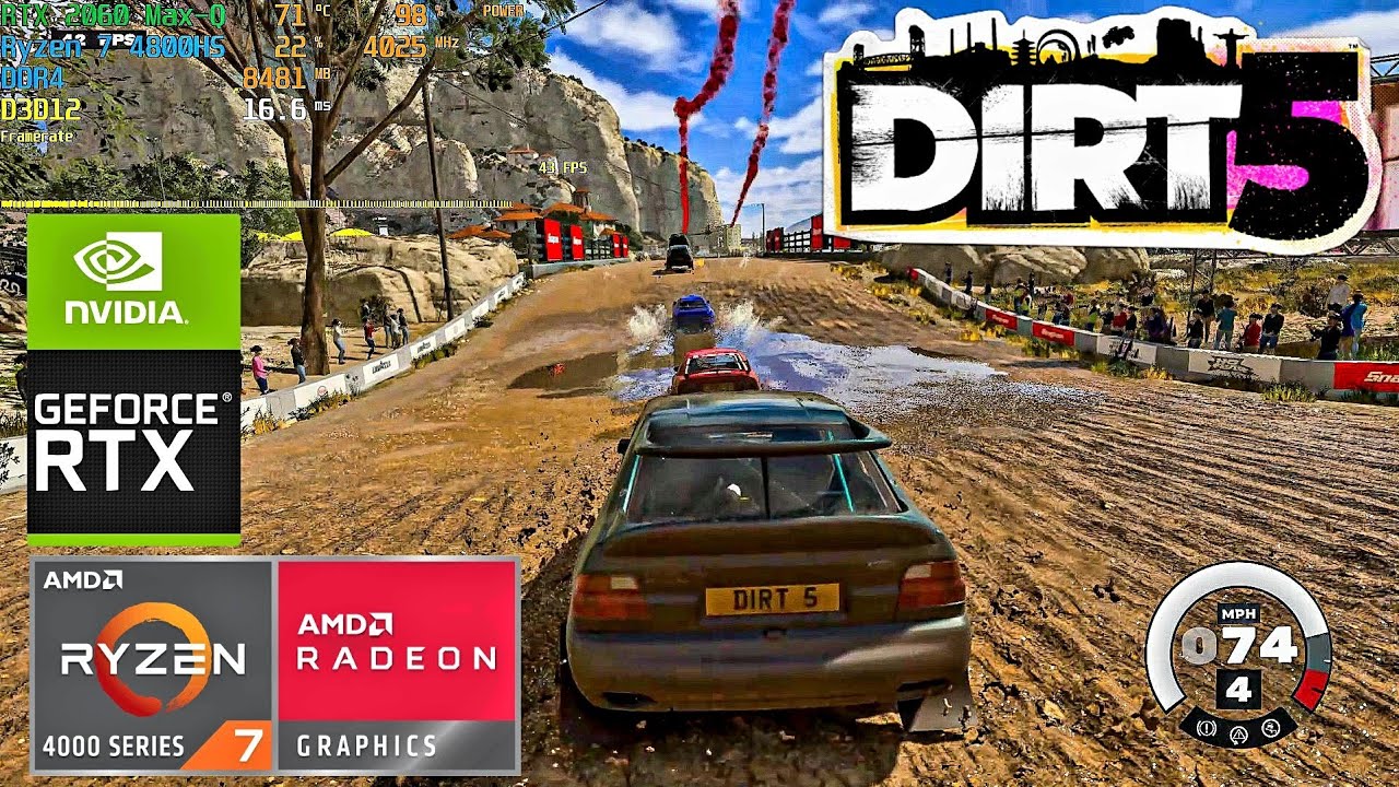DiRT 5 on RTX 2060 Max-Q (Ultra Settings)