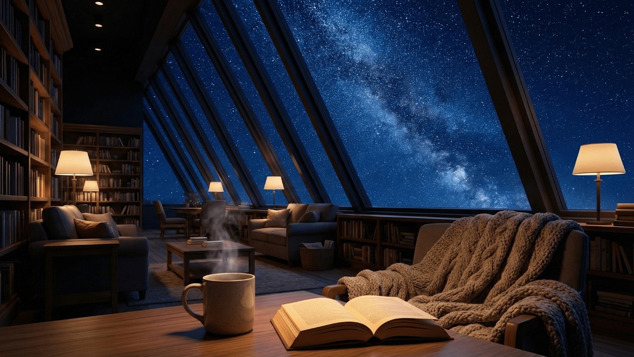Heal Your Soul in Absolute Silence Midnight Library Piano for Deep Stress Relief | 真夜中の余白図書館