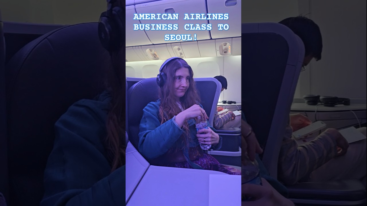 MUCH BETTER THAN EXPECTED! AMERICAN AIRLINES BUSINESS CLASS DFW TO ICN