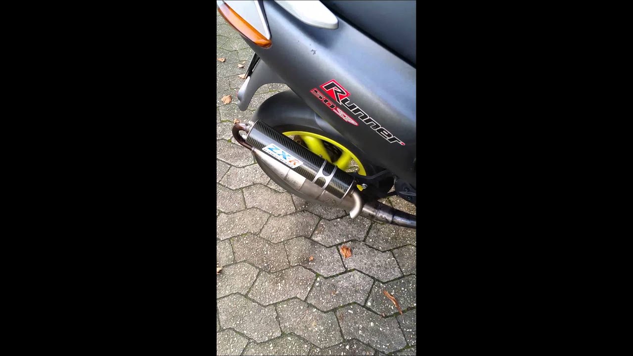 Gilera Runner c36 with Leovince ZX-R Soundcheck