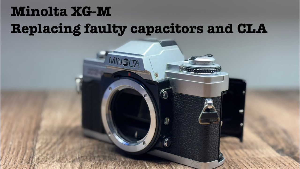 Minolta XG-M - Replacing faulty capacitors and CLA service