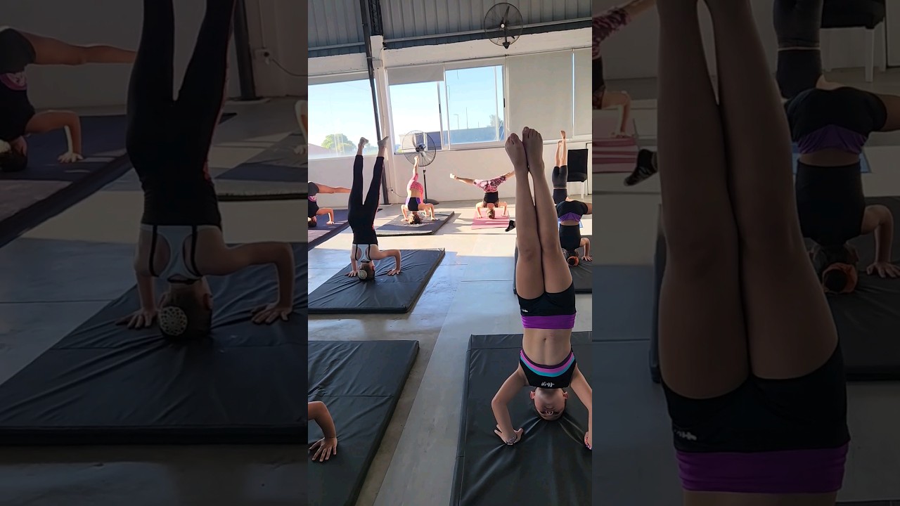 Entrenando acrobacias b&aacute;sicas 💜 #acrodance #acro #acrodance