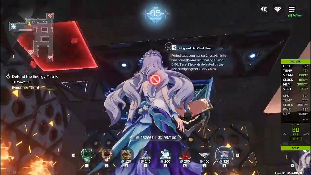 Wuthering Waves Tidal Defense - Deathtrap Mode : Total Defense Test Wave 99 Moment