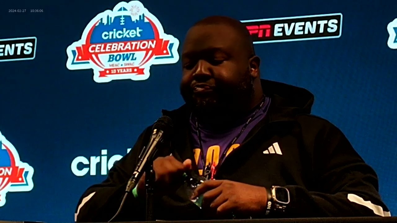 JAMES HILL SPORTS CELEBRATION BOWL PVAMU COACH TREMAINE JACKSON ON HBCU TITLE GAME IN ATL 12-12-25