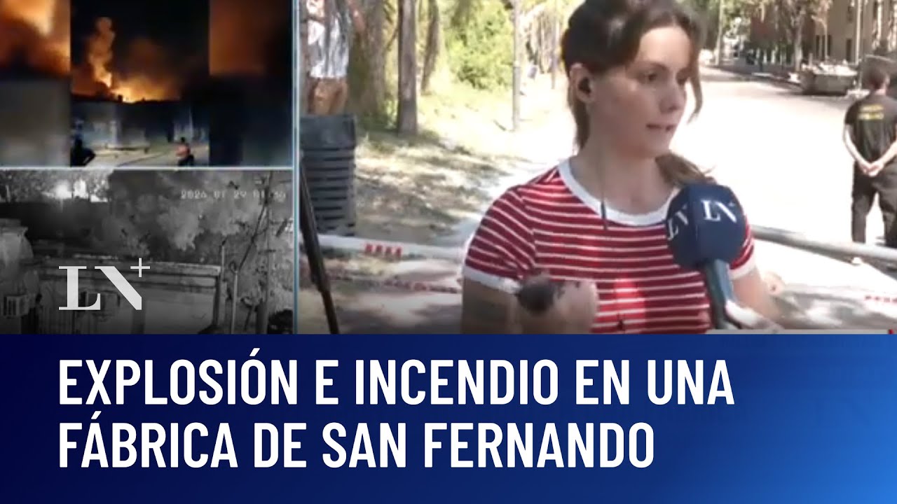 Explosión e incendio en San Fernando: los bomberos continúan con las tareas de remoción