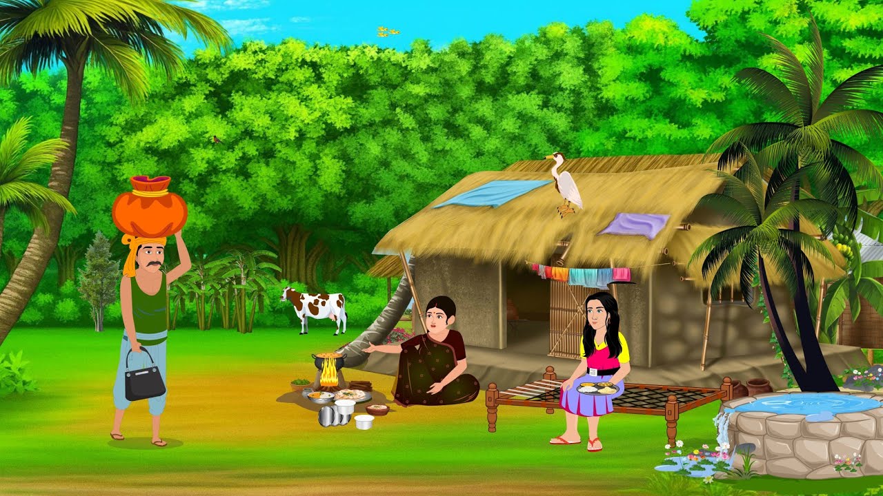 एक गरीब मजदूर चतुर पत्नी | Ek Greeb Majdoor Ki Chatur Patni | Hindi Kahani | Moral Story | Cartoon 