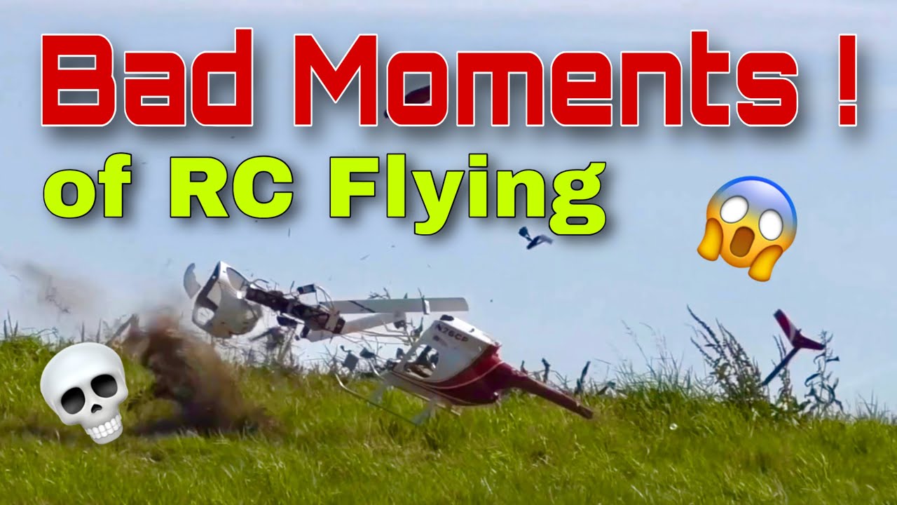 Crashes and Bad Moments of RC Flying 😱 - RC Helicopters, Planes and other RC Stuff