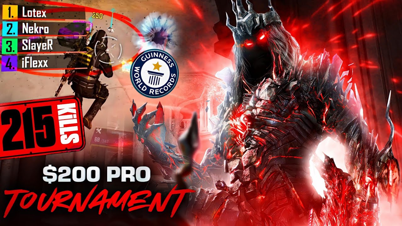 NEW WORLD RECORD 215 KILLS in 200$ Pro Tournament (3 rounds) w Lotex, Nekro, iFlexx