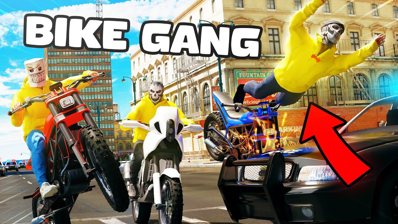 Банда байкеров захватила власть в ролевой игре GTA 5