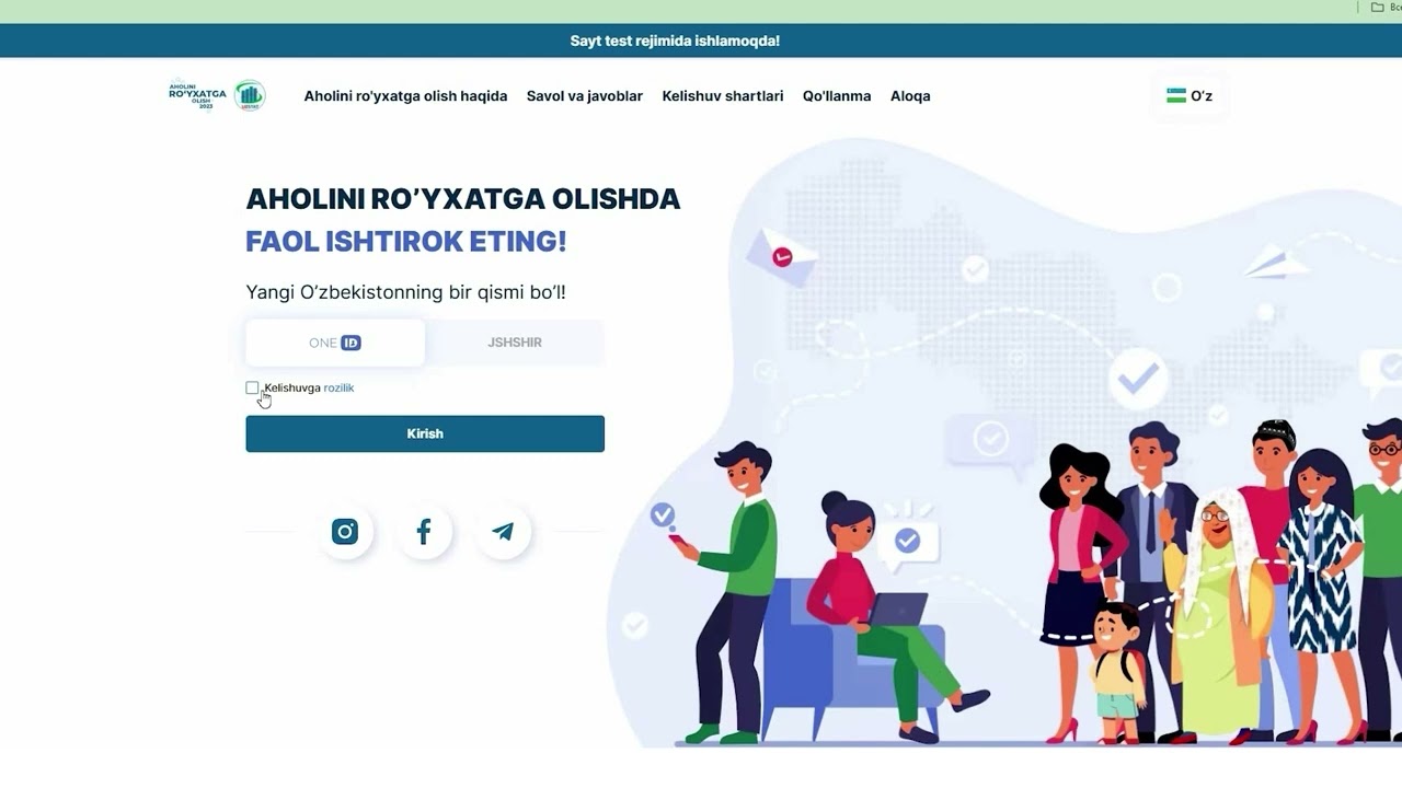 Census stat uz сайтига кириш