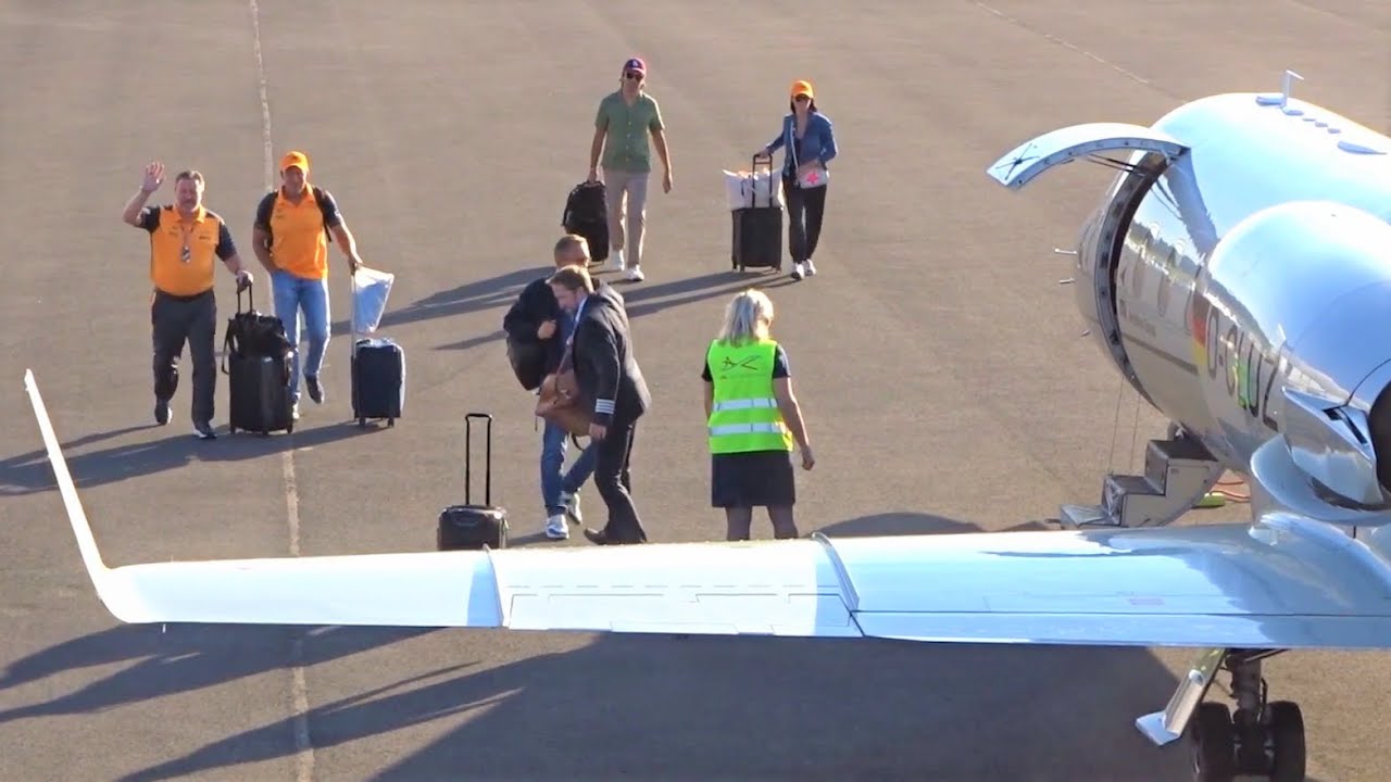 Formula 1 Drivers Private Jet Departures after Belgian Grand Prix Spa Francorchamps 2022