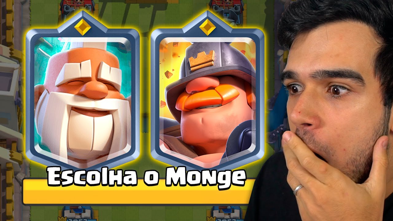 O CLASH ROYALE ESCOLHE MINHAS CARTAS E...