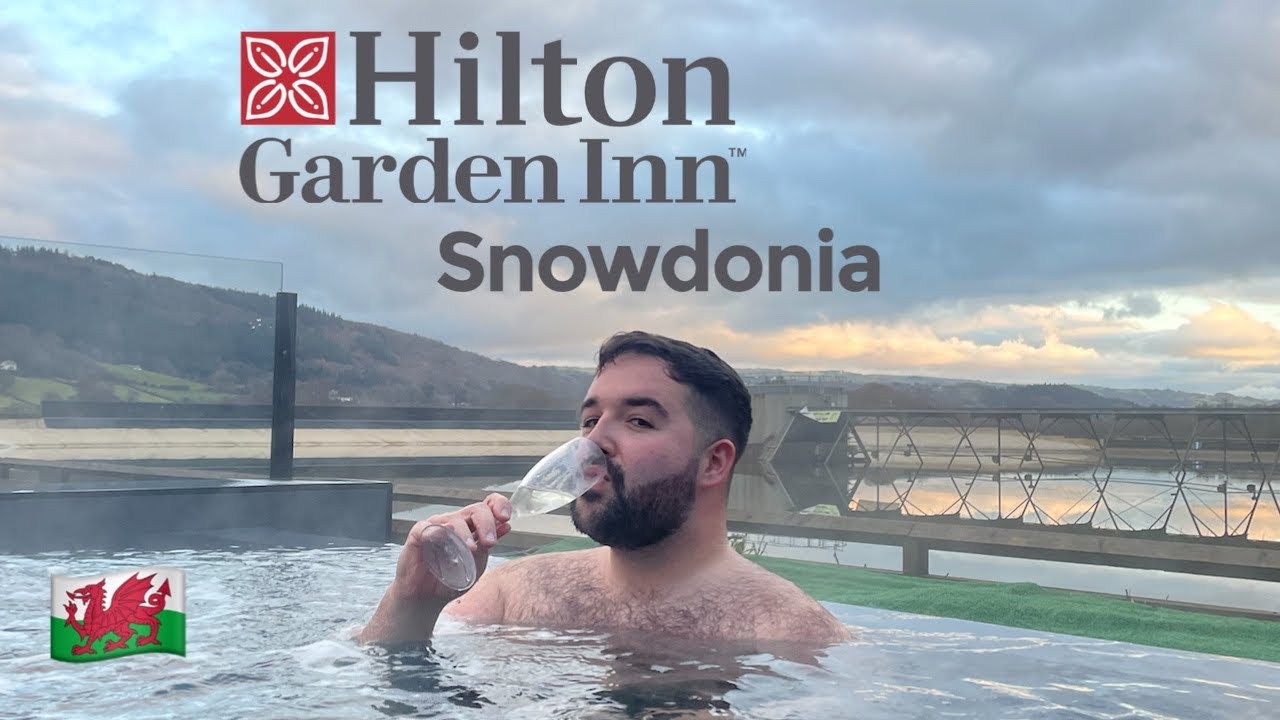 I stay at the Hilton Garden Inn Snowdonia and visit the Wave Garden Spa