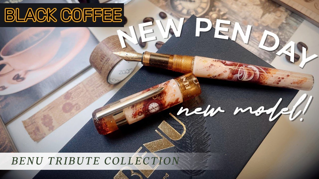 ☕ Fountain Pen for Coffee Lovers! 🖋️ BENU'S NEWEST MODEL - Black Coffee | Tribute Series #unboxing