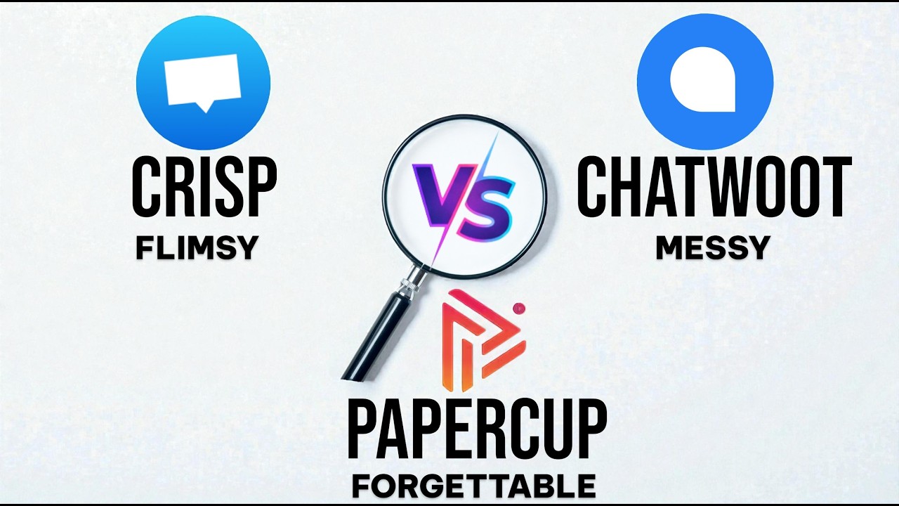 Crisp vs Chatwoot vs Papercup