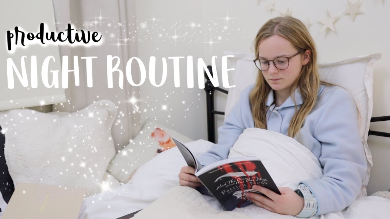 Productive University Night Routine (lots of studying)