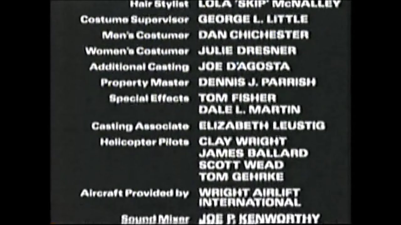 Red Dawn (1984) End Credits (Telefutura 2010)