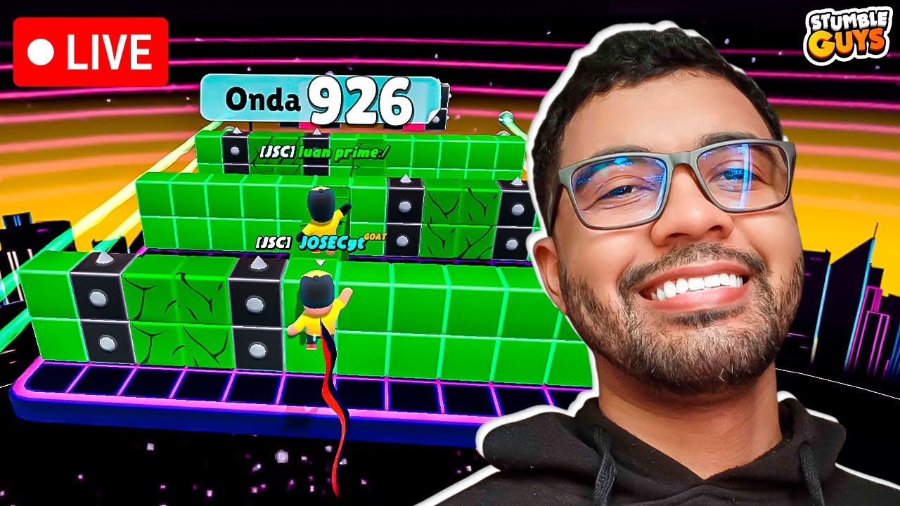 HOJE TEM 1000 ONDAS | STUMBLE GUYS AO VIVO #stumbleguys