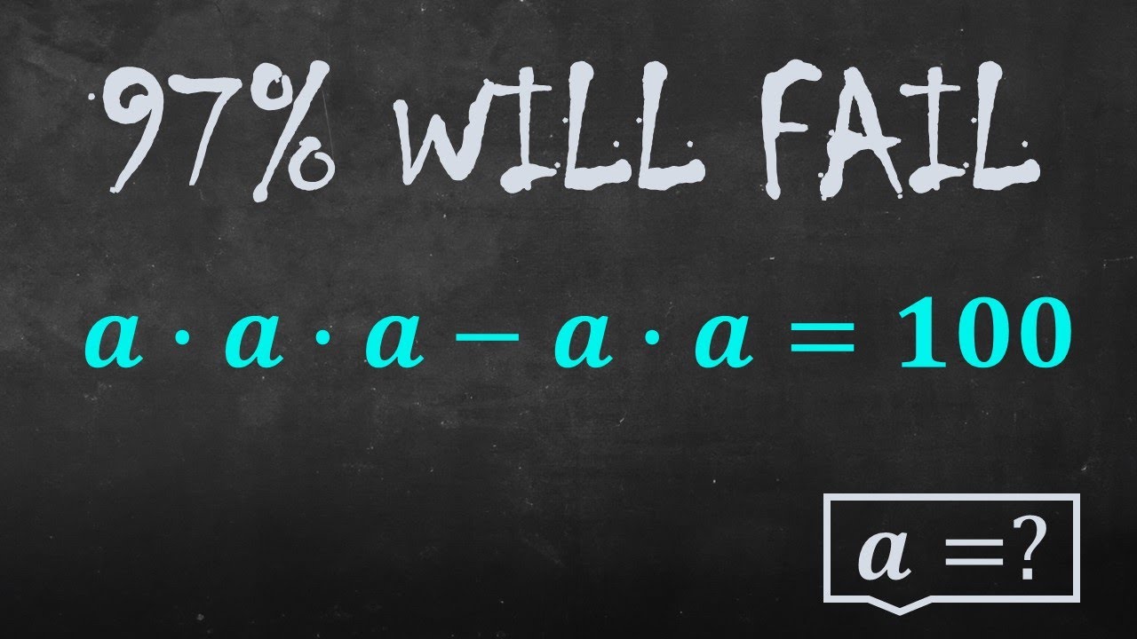 97% WILL FAIL THIS MATH CHALLENGE | Are You Among The Exceptional 3%??