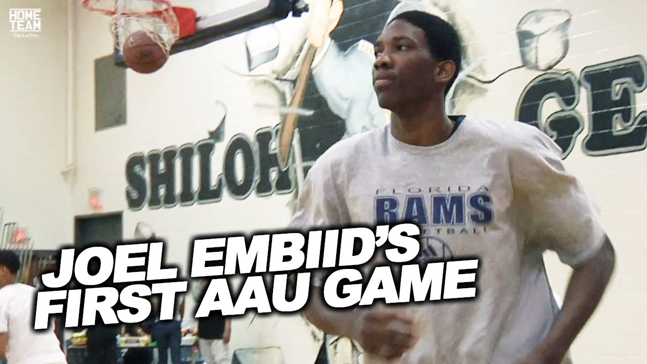 JOEL EMBIID Plays in His FIRST EVER AAU Game