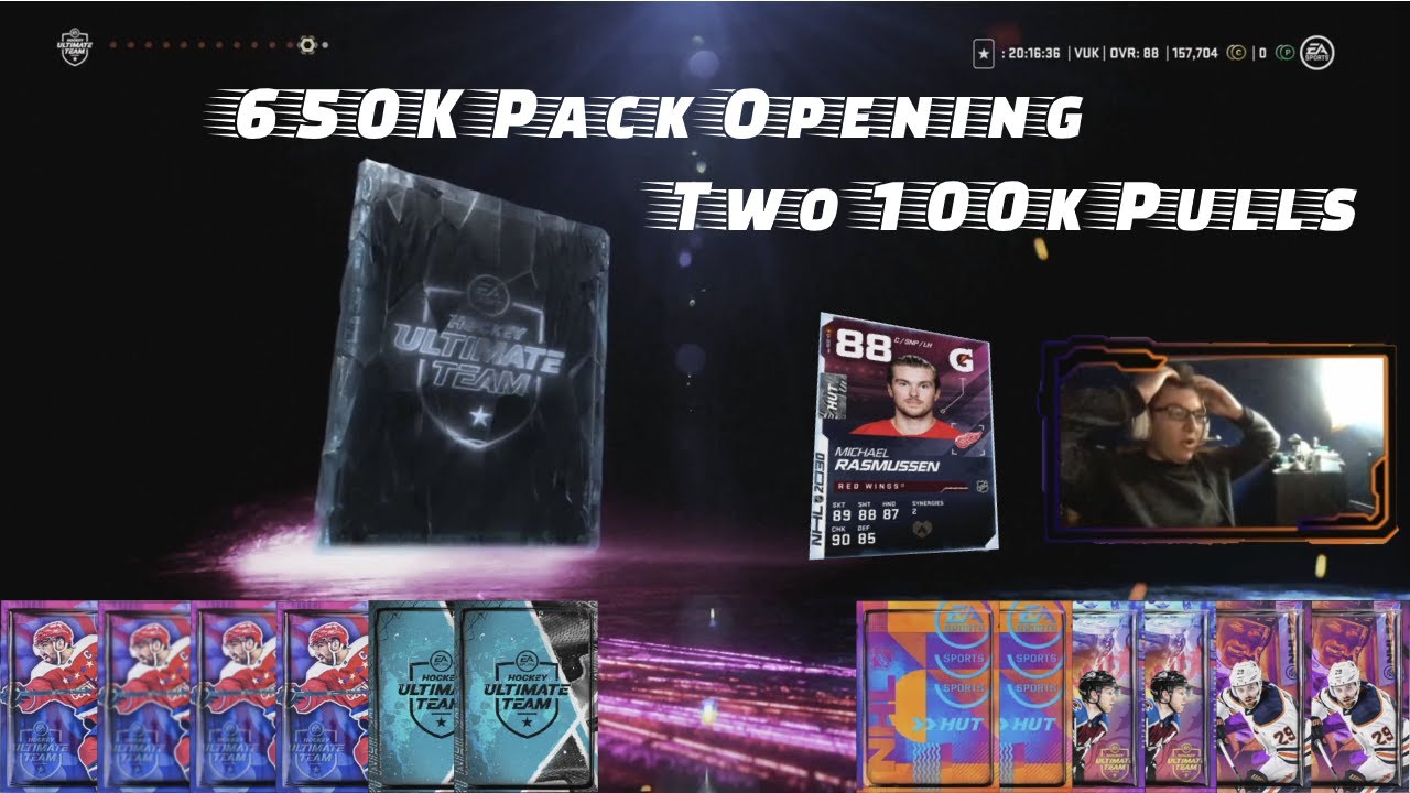 650K Pack Opening: Two 100K Pulls + More - NHL 21 Hut