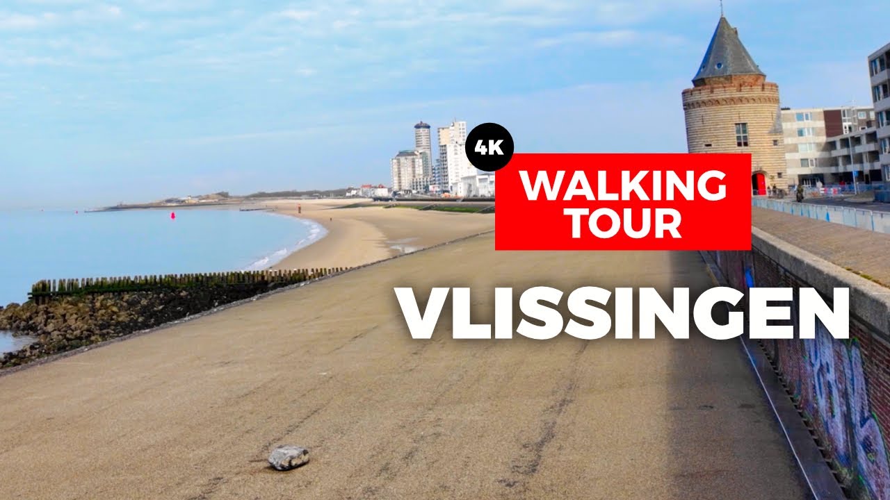 Vlissingen , Netherlands 🇳🇱 Walking Tour | Boulevard & City Center (4K 60FPS, 2025)