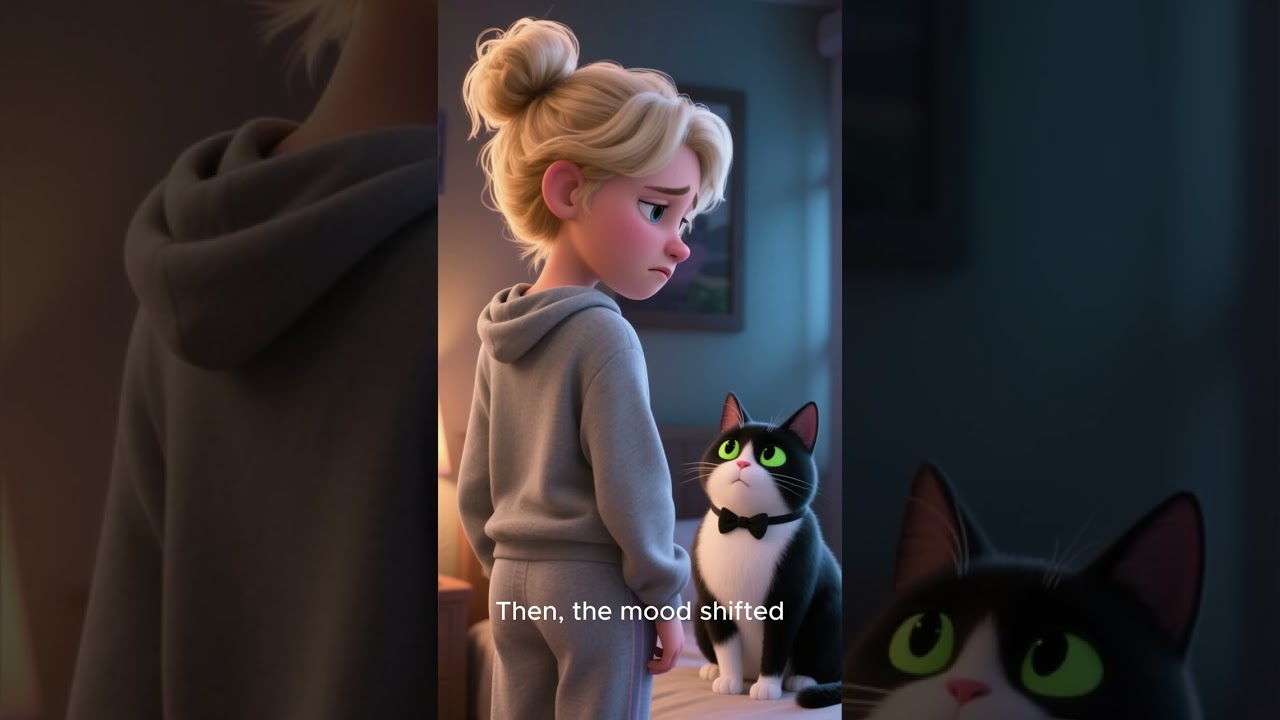 My Cat Roasted Me And Accidentally Became My Therapist 😺 #motivation #animation  #shortvideo