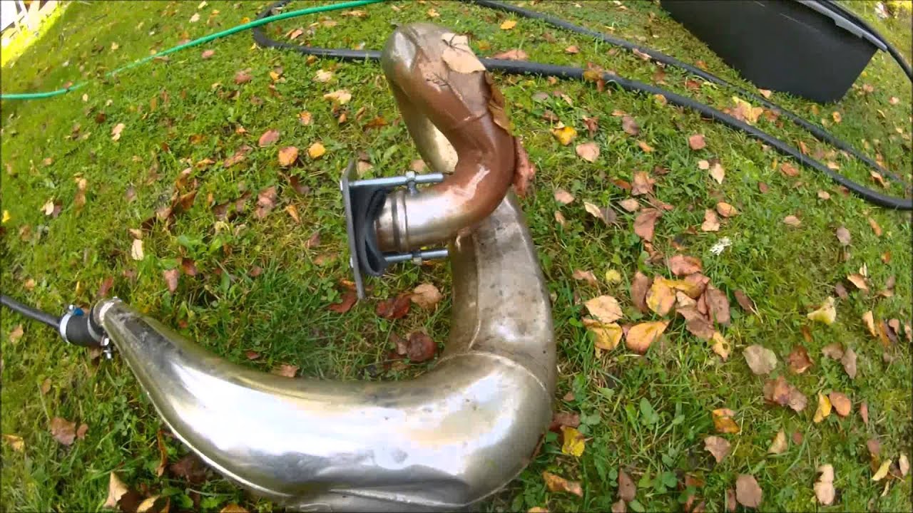 2 stroke pipe repair with water