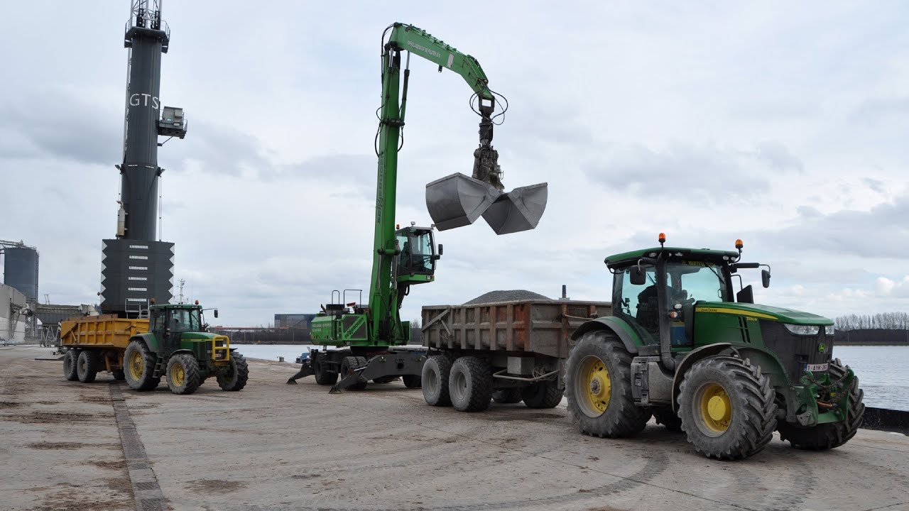 John Deere 7230R & 7710 - Grondwerken De Jaeger