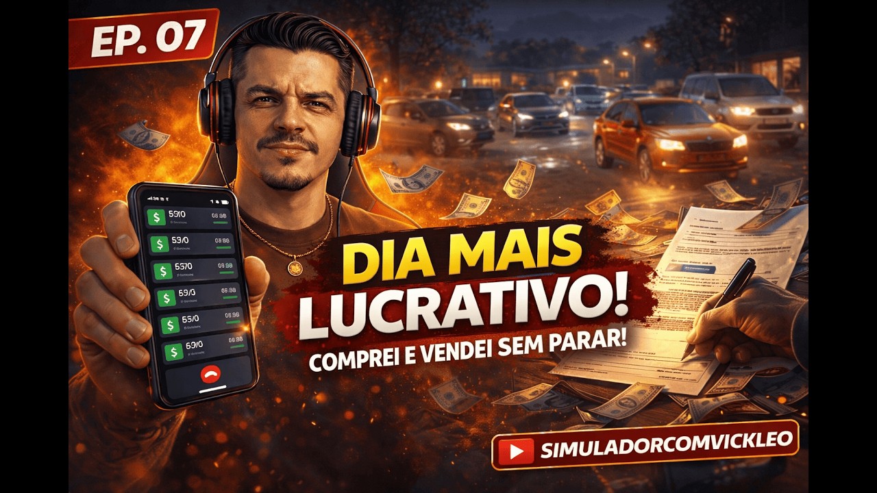 Comprei e Vendi VÁRIOS Carros no Mesmo Dia! 💸 Car Dealer Simulator EP.07