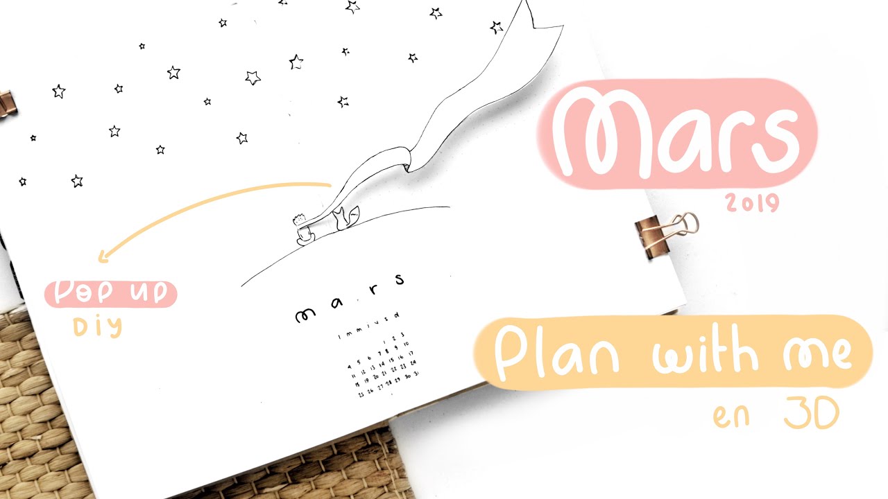 MARS 2019 dans mon bullet journal (Plan with me)