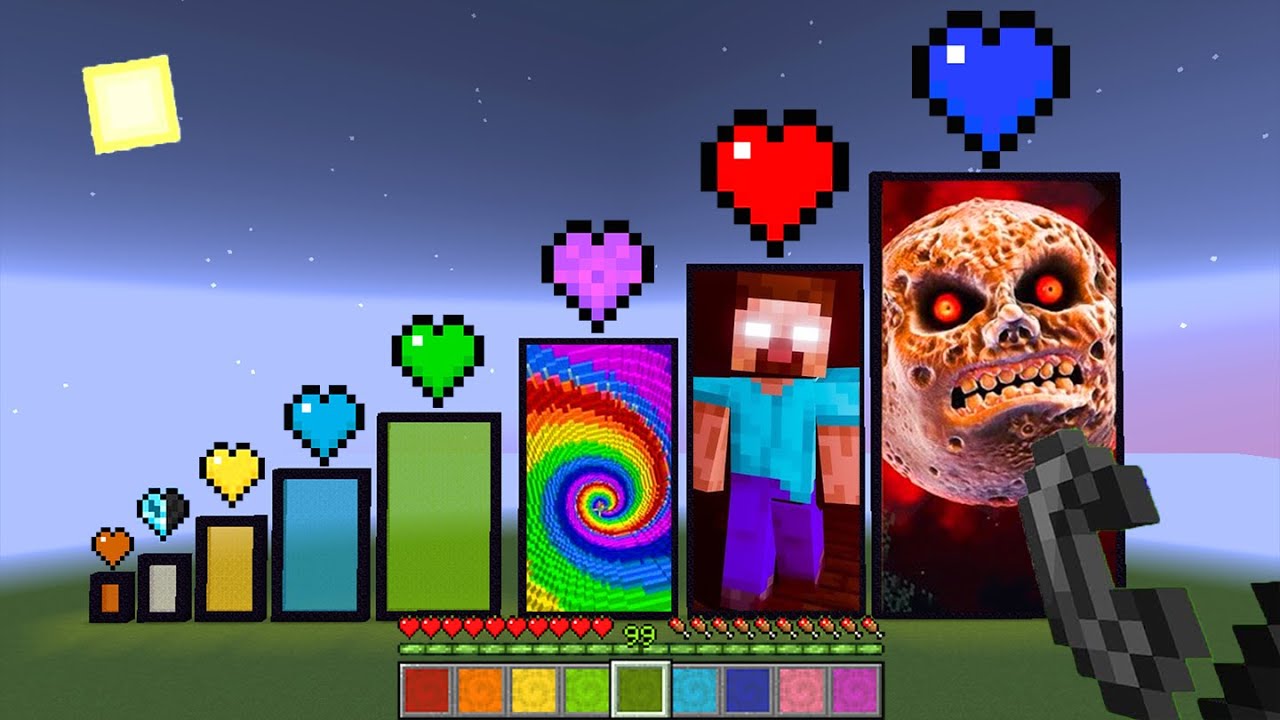 These Minecraft Nether Portals with Different Hearts Lead Me To...? #shorts #meme