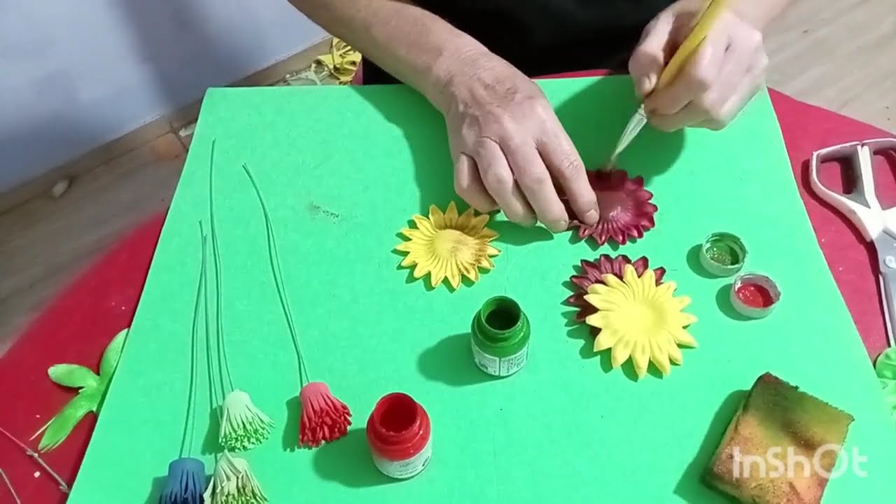 Como montar uma papola indiana com a tulipa nova#cursodeflores 