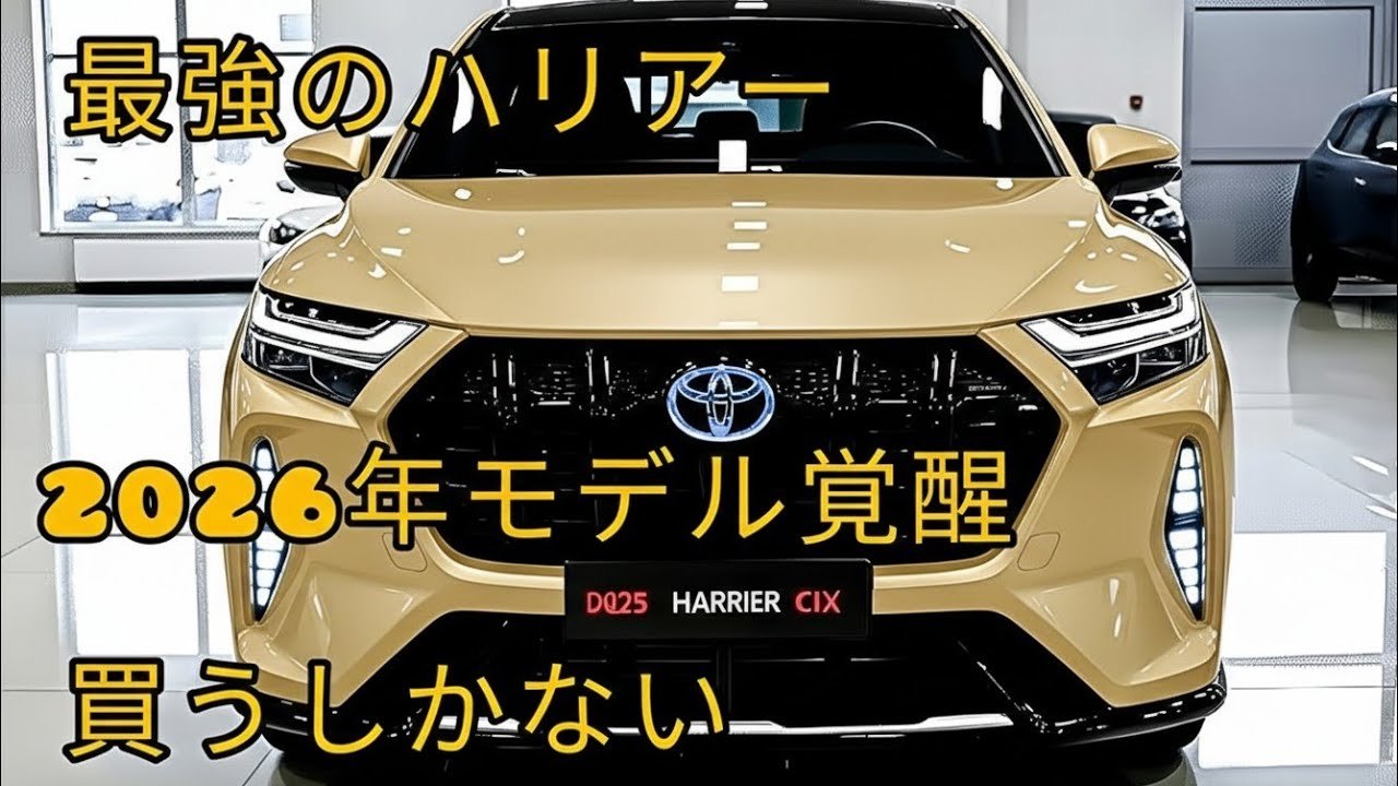 2026トヨタハリアー新型フルモデルチェンジ最新情報！爆進化のプレミアムSUV徹底解説
