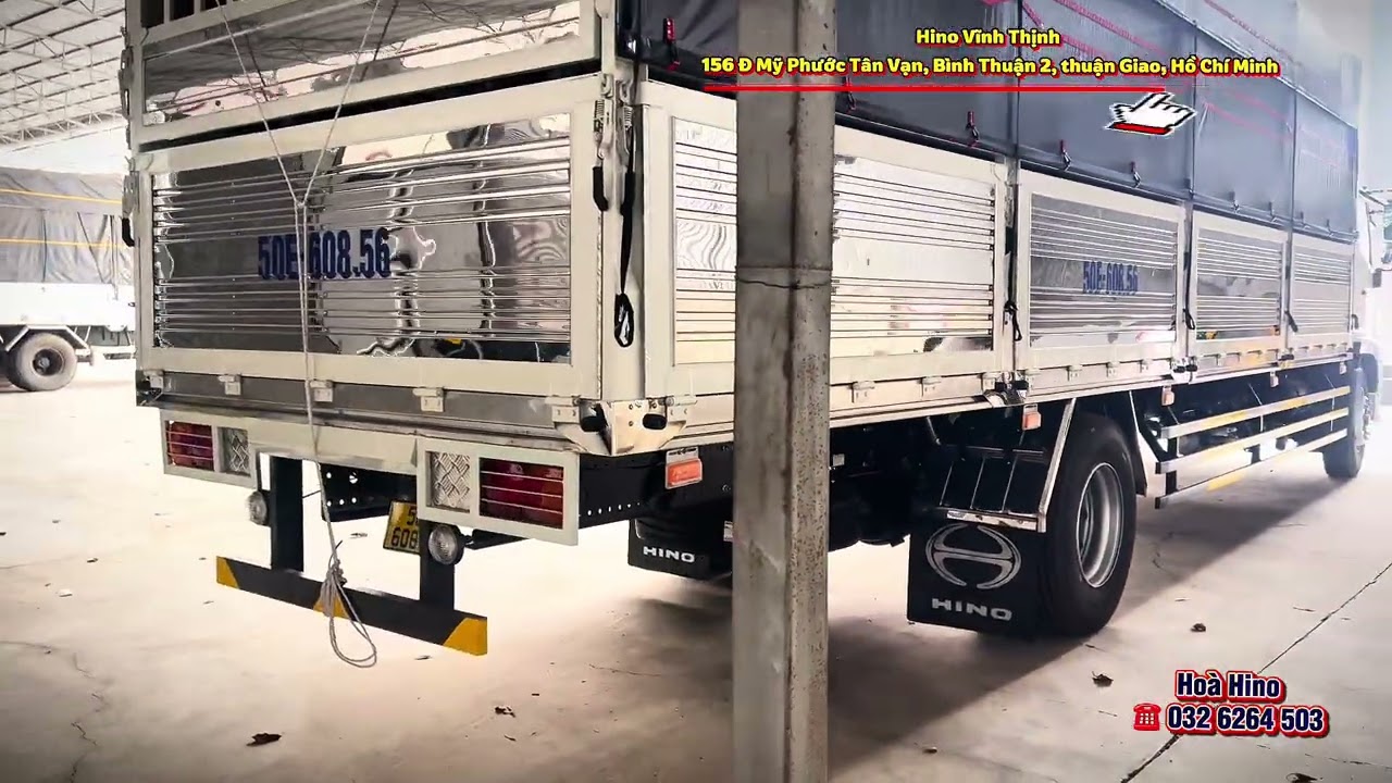 Xe Tải Hino FG8JT8A 8 Tấn | Đời 2026 | Mẫu Thùng Bạt Giá Tốt Tại Hino Bình Dương