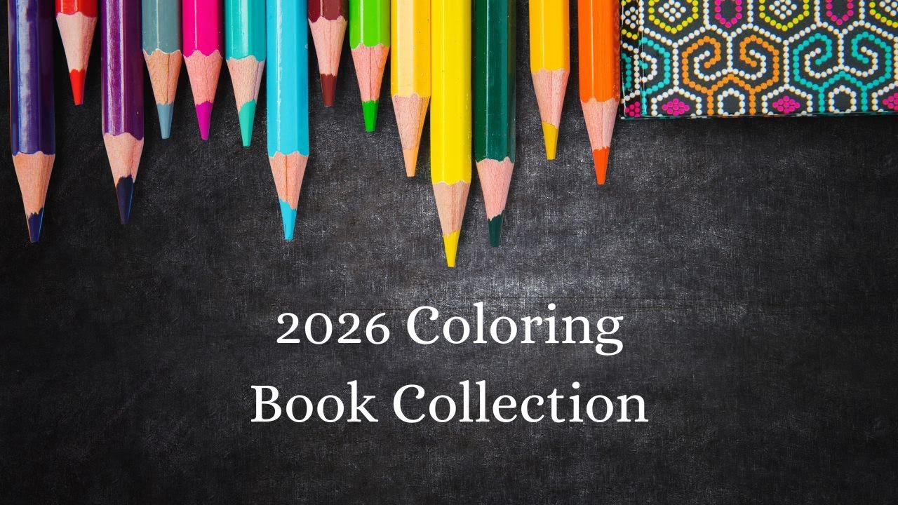 LIVESTREAM | 2026 Coloring Book Collection and Colored Pages