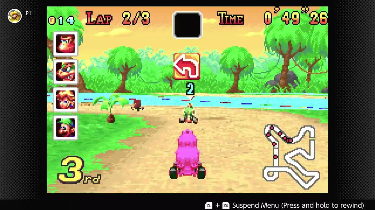 Mario Kart Super Circuit Gameboy Advance Gameplay