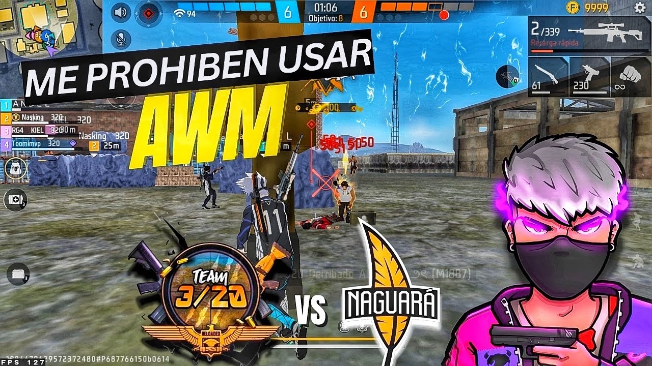 ME PROHIBIERON USAR AWM y ASI DEMUESTRO MI NIVEL CON WOODPECKER ☠️🔥 | TEAM 320 vs NAGUARA 😨✅