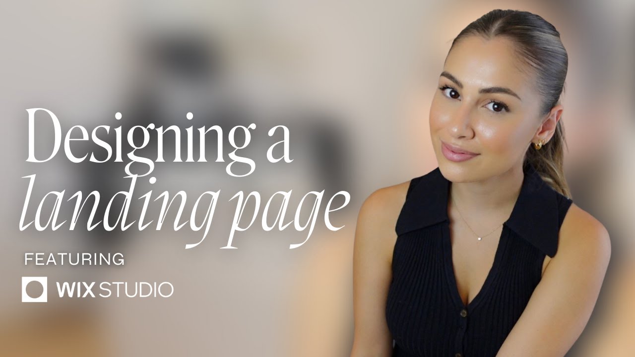 Design a website landing page with me  Ft. Wix Studio 👩‍💻