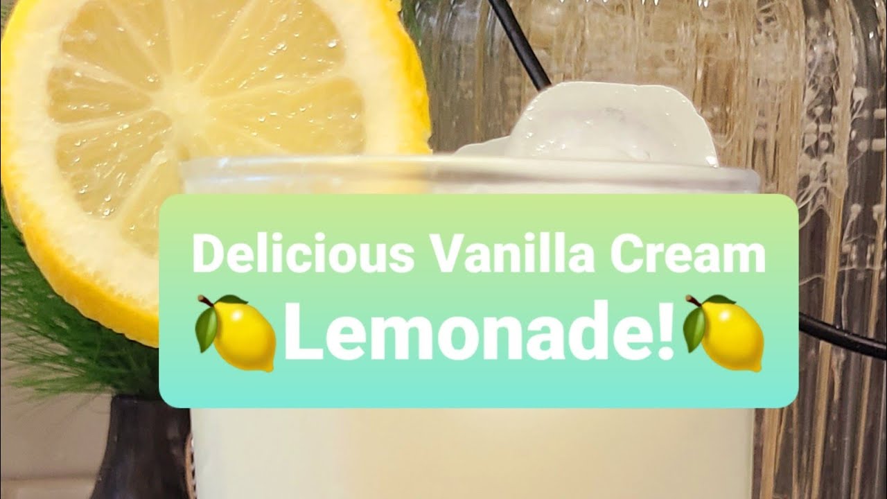 #레몬에이드 #lemonade #drinks #vanillacream Delicious & Refreshing Vanilla Cream Lemonade! So Good!