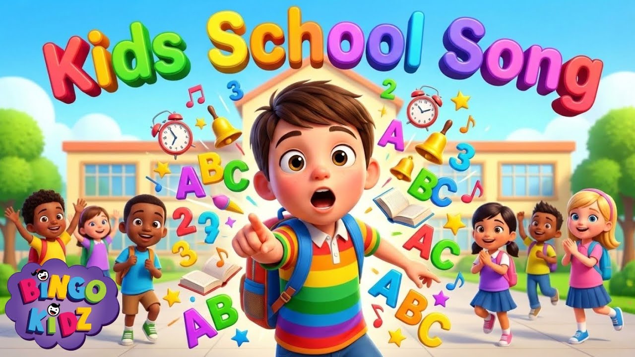 School Kids Song 🎒 | Fun Rhymes for Kids | Back to School Songs