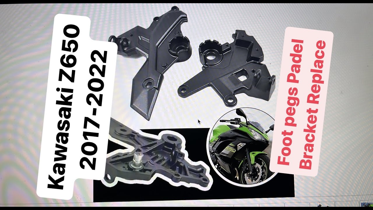 Kawasaki Z650 NINJA650 2017-2022 Front Footrests Foot Pegs Pedal Bracket Replace