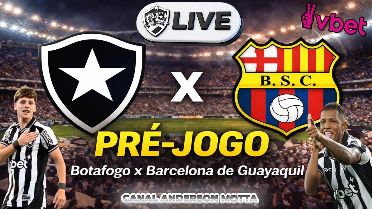 LIVE ALVINEGRA RAIZ - COPA LIBERTADORES- 3° FASE - BOTAFOGO X BARCELONA - ESSA VAGA É NOSSA!!