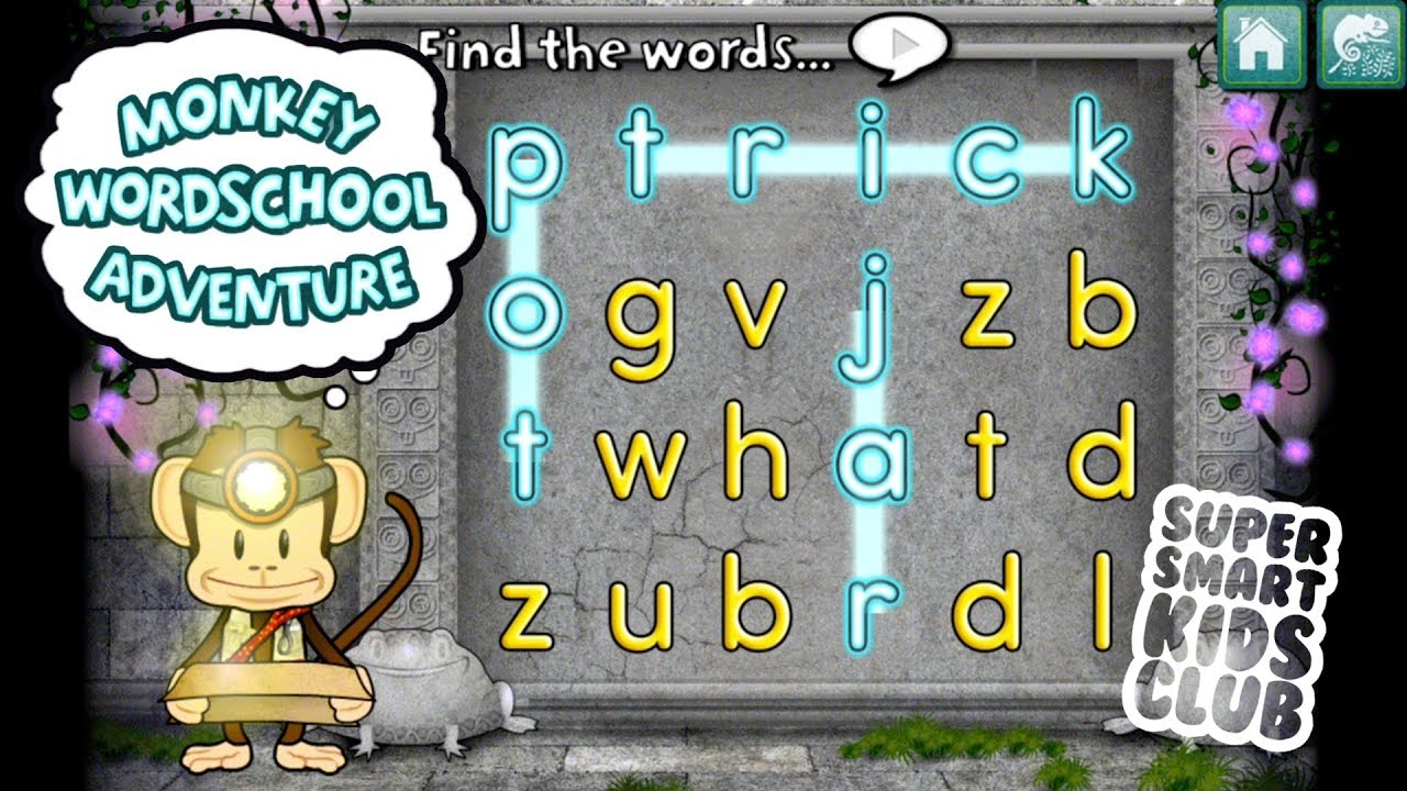 Learn Letters with Monkey Word School Adventure для детей