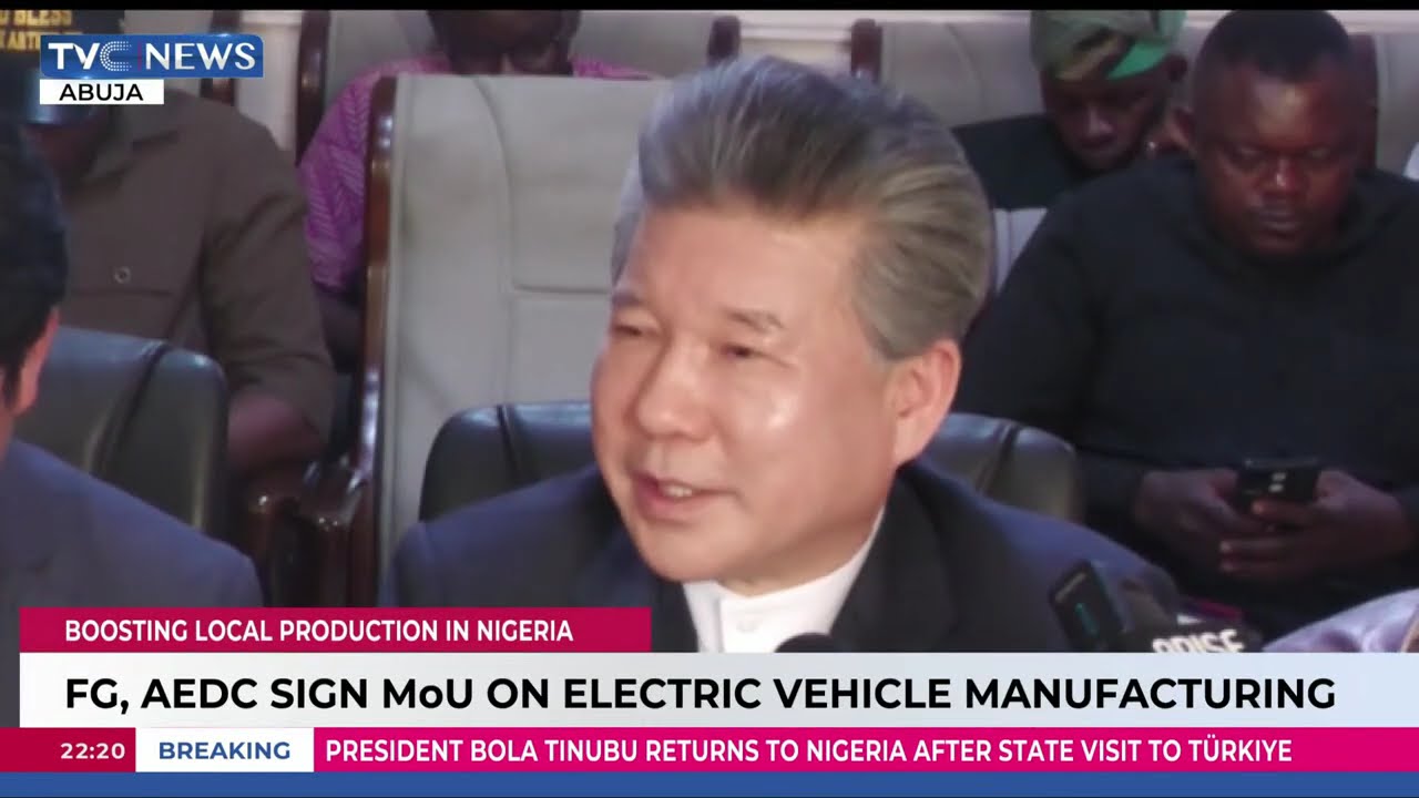 FG, AEDC Sign MoU On Electric Vehicle Manufacturing