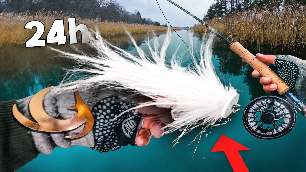 24 Hours of Fly Fishing for Northern Pike... 🐊 (1v1)