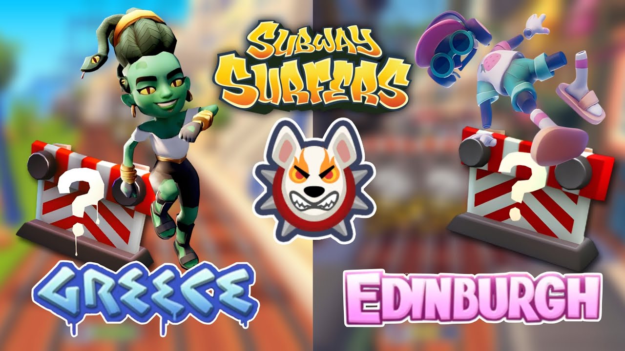 SUBWAY SURFERS GREECE 2022 VS EDINBURGH 2023 - SUBWAY SURFERS MYSTERY HURDLES CHALLENGE!