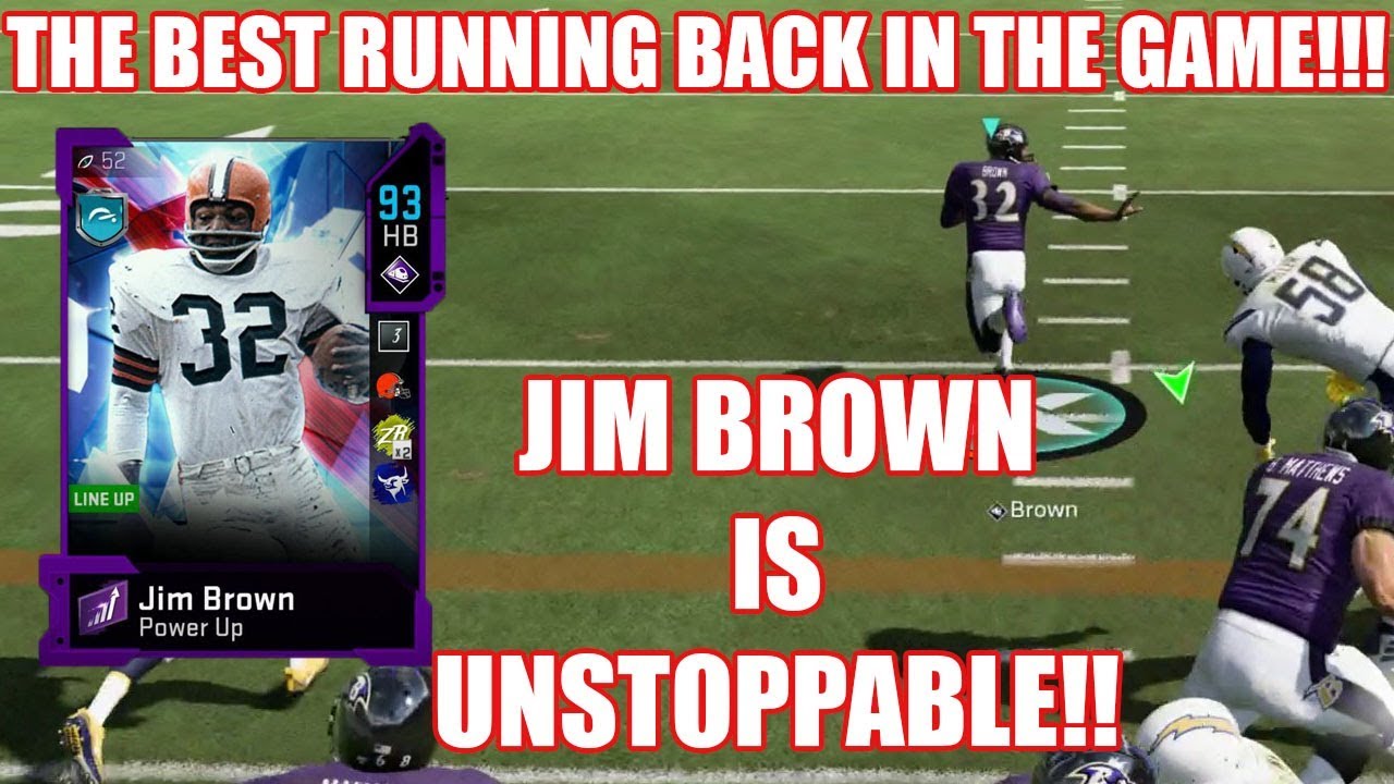 Jim Brown In UNSTOPPABLE! Un-Real Runs And Highlights! - Madden 20 Ultimate Team