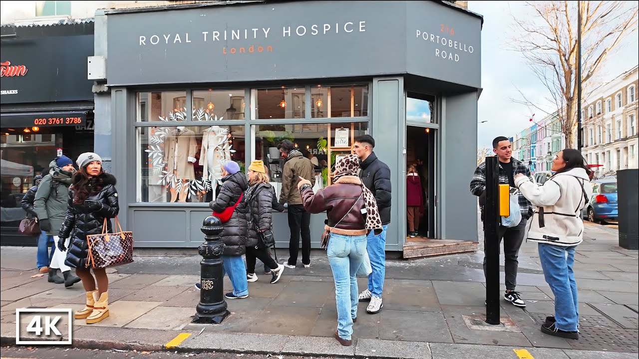 From Crowds to Calm 🌿 Notting Hill LONDON Walk | Portobello Road to Canal | 4K London