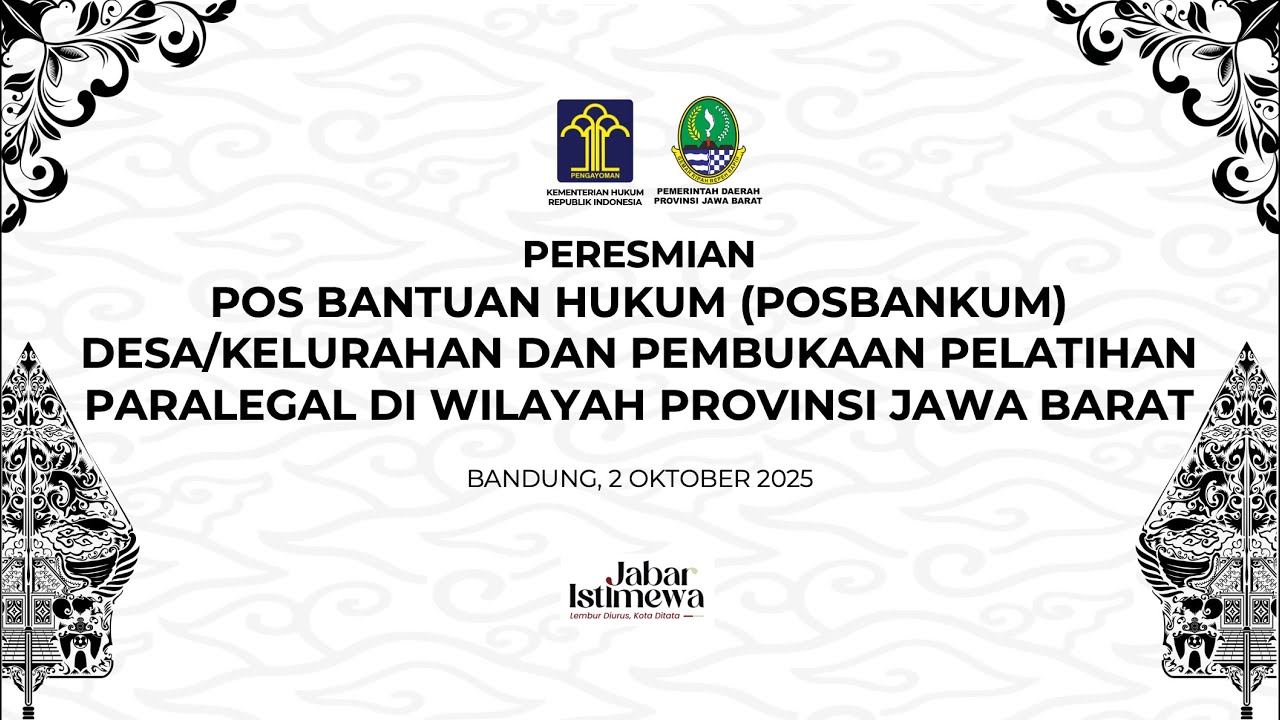 Peresmian Pos Bantuan Hukum 